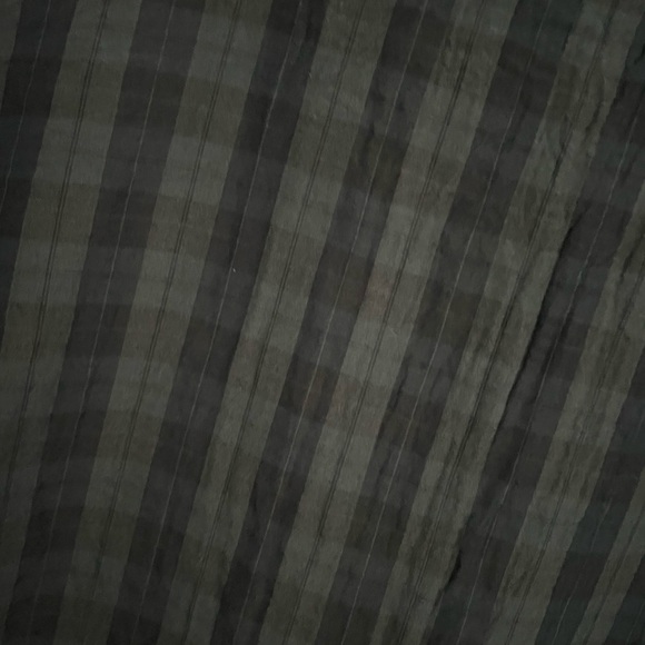 CP Shades Cotton Silk Plaid Blue Blouse Size Medium - Picture 12 of 13